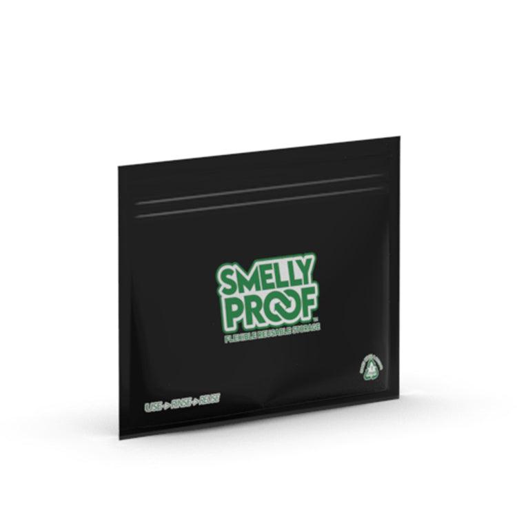 Black flat snack size bag in 4 mil thickness